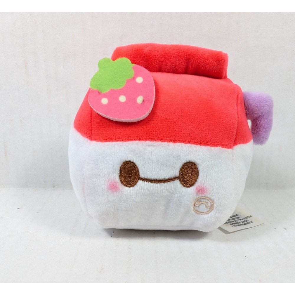 Disney Parks Munchling Collectible Baymax Strawberry Oat Milk Big Hero 6 Plush